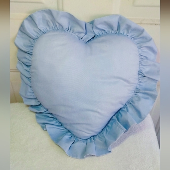 Heart-Shaped Ruffled Pillow - Picture 1 of 3